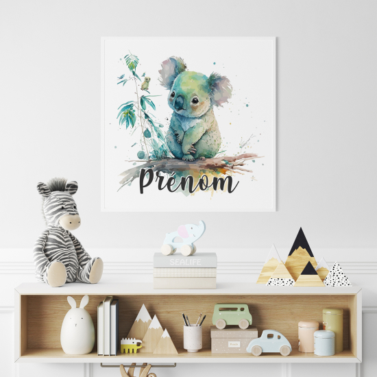 Personalized Poster for Kids - Colorful Koala