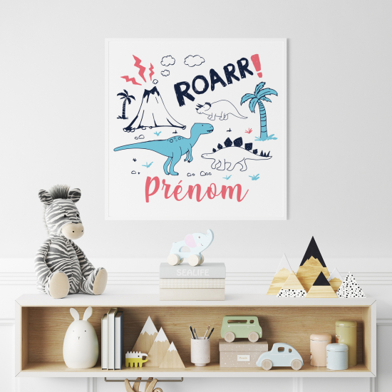 Personalized Poster for Kids - Dinosaurs