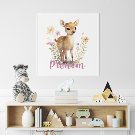 Personalized Poster for Kids - Fawn