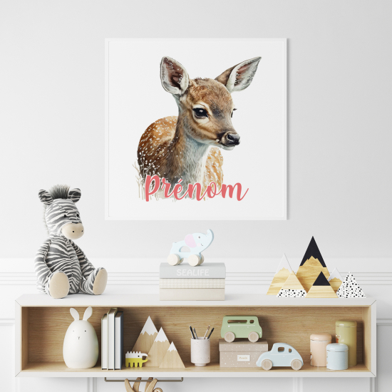 Personalized Poster for Kids - Fawn