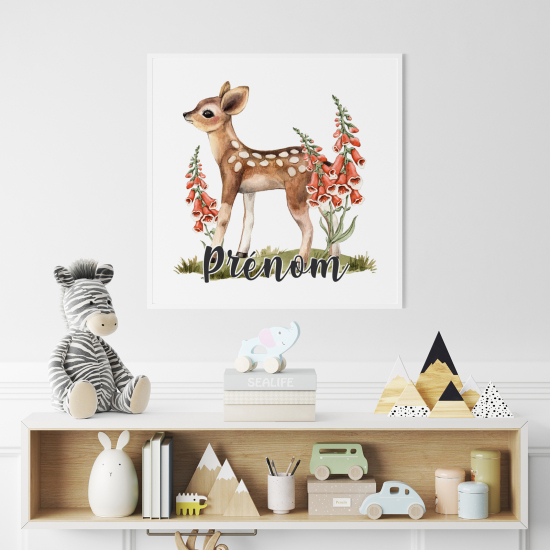 Personalized Poster for Kids - Fawn