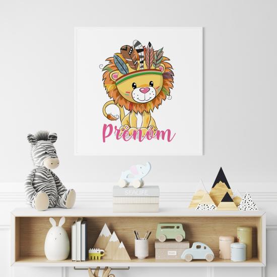 Personalized Poster for Kids - Lion