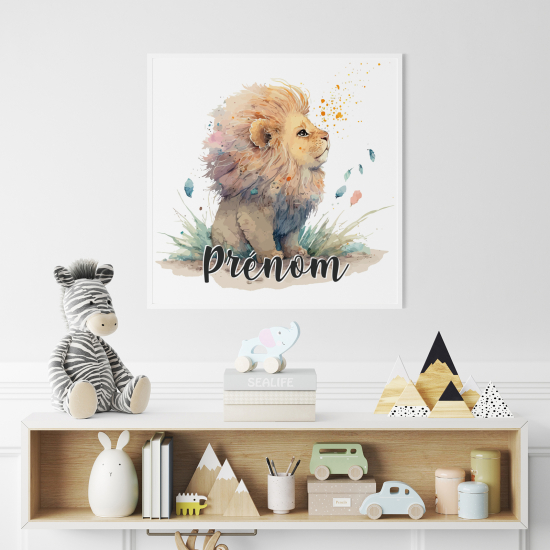 Personalized Poster for Kids - Lion