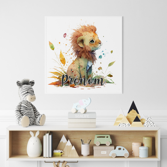 Personalized Poster for Kids - Lion