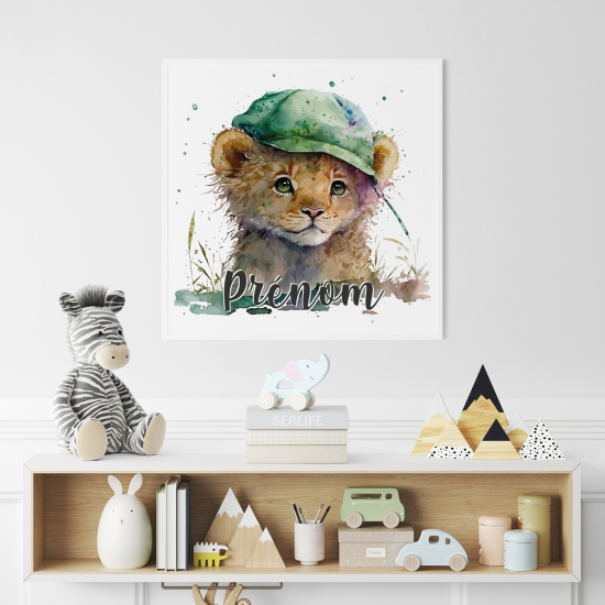 Personalized Poster for Kids - Lion cub