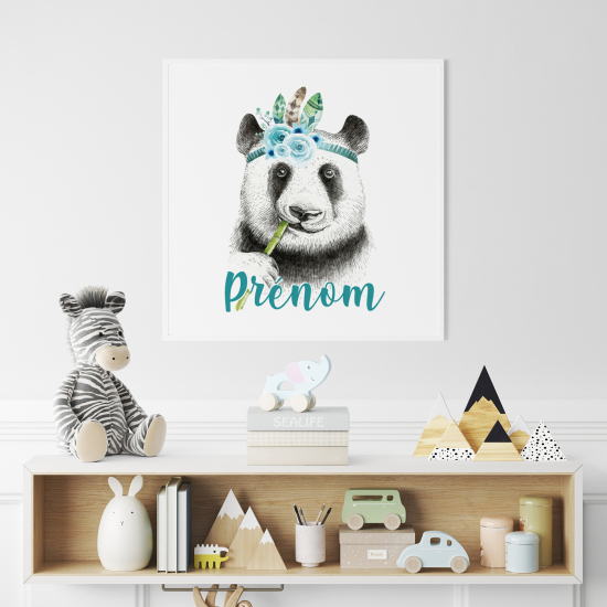 Personalized Poster for Kids - Panda