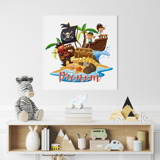 Personalized Poster for Kids - Pirates