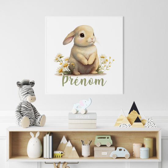 Personalized Poster for Kids - Rabbit