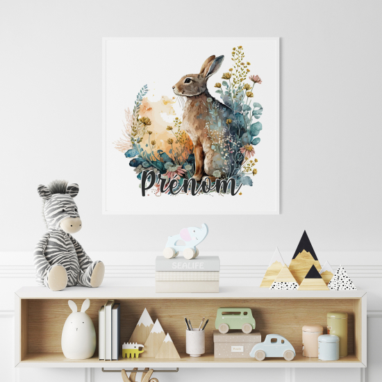 Personalized Poster for Kids - Rabbit