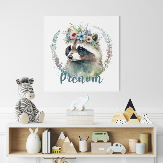 Personalized Poster for Kids - Raccoon