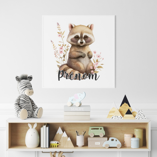 Personalized Poster for Kids - Raccoon