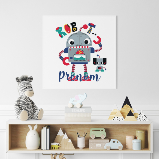 Personalized Poster for Kids - Robots