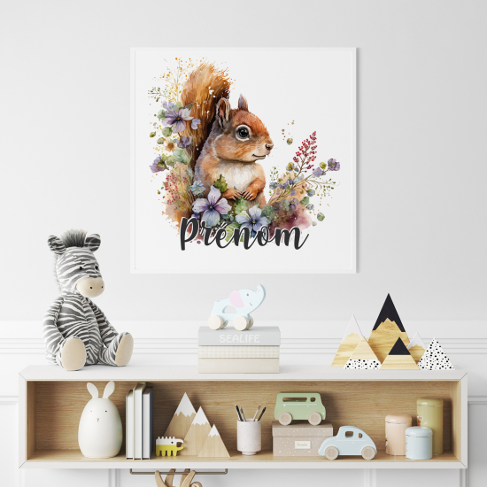 Personalized Poster for Kids - Squirrel