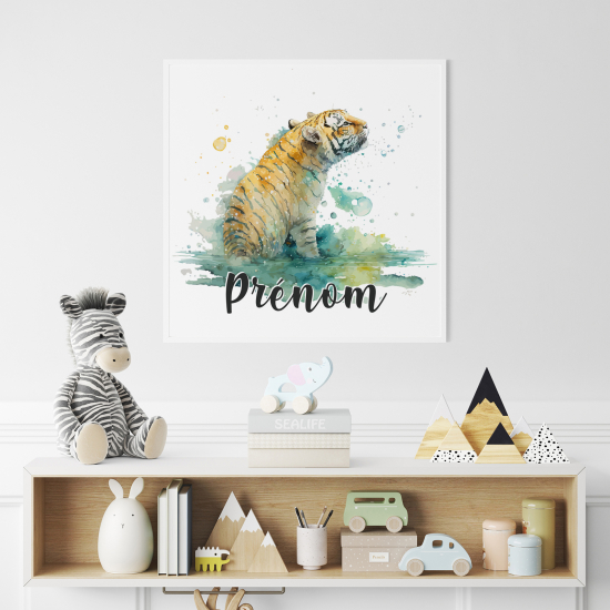 Personalized Poster for Kids - Tiger