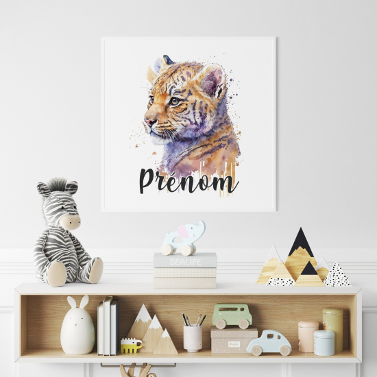 Personalized Poster for Kids - Tiger