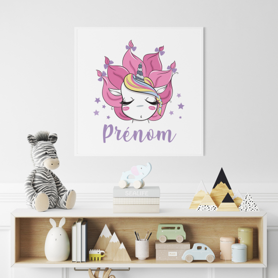 Personalized Poster for Kids - Unicorn