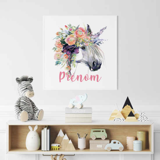 Personalized Poster for Kids - Unicorn