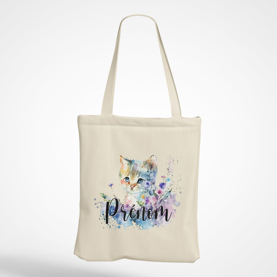 Personalized Tote Bag - Cat