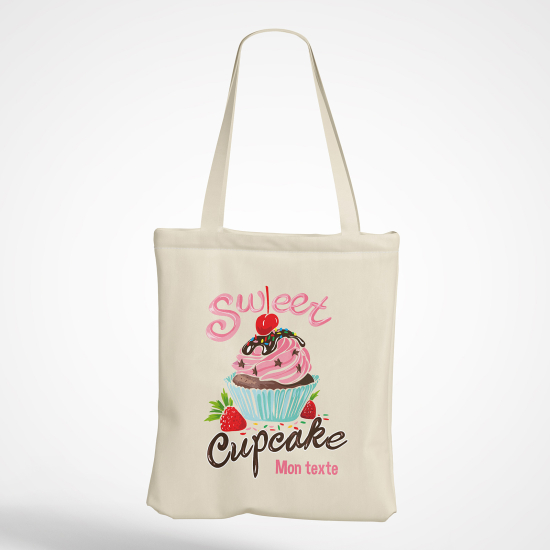 Personalized Tote Bag - Cupcake