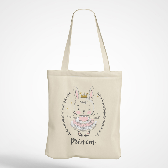 Personalized Tote Bag - Dancing Rabbit