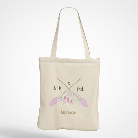 Personalized Tote Bag - Feather arrows