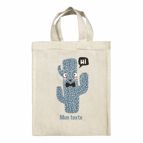 Personalized tote bag for kids - Cactus