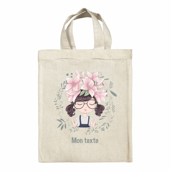 Personalized tote bag for kids - Little girl