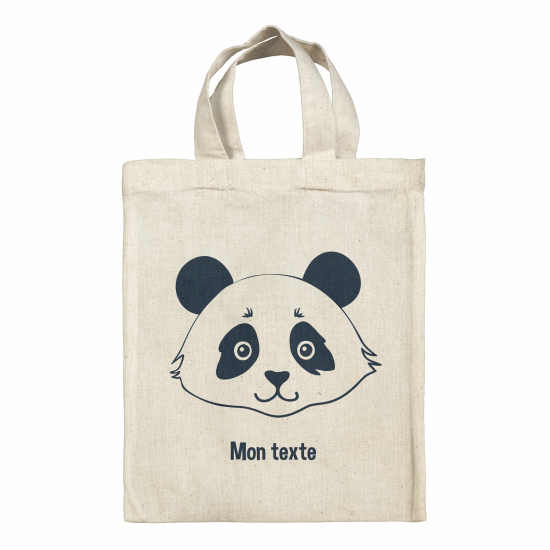 Personalized tote bag for kids - Panda