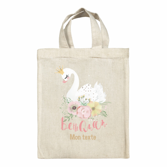 Personalized tote bag for kids - Swan be the queen