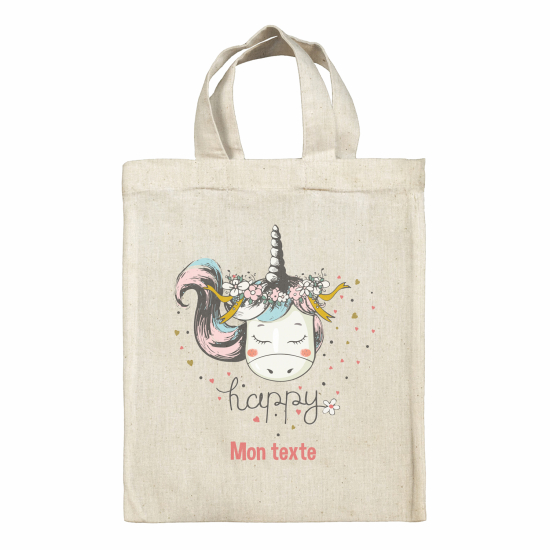 Personalized tote bag for kids - Unicorn