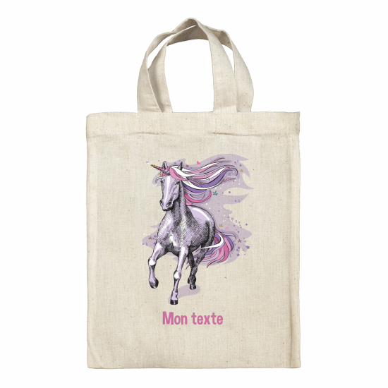 Personalized tote bag for kids - Unicorn