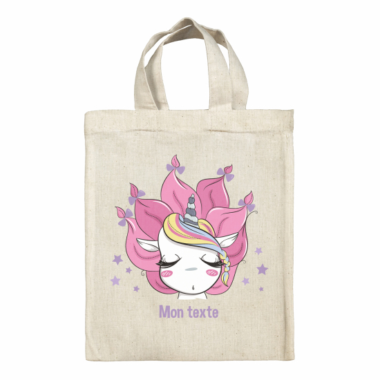 Personalized tote bag for kids - Unicorn