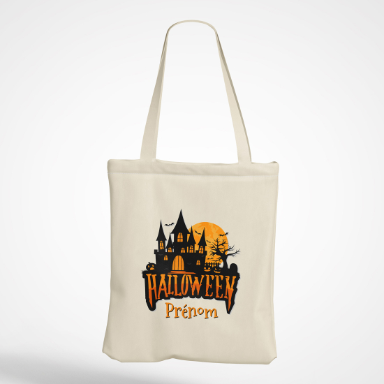 Personalized Tote Bag - Halloween castle