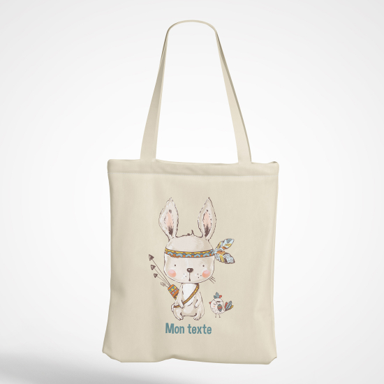 Personalized Tote Bag - Indian rabbit