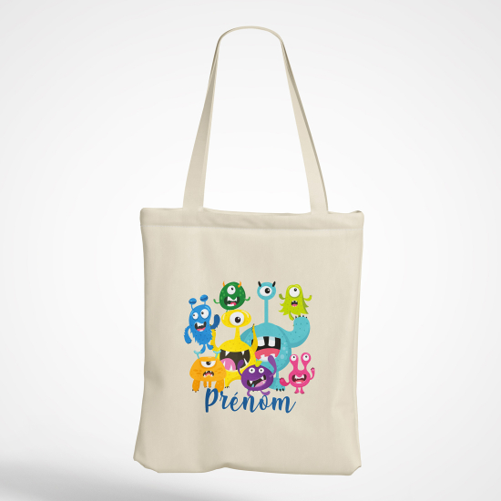 Personalized Tote Bag - Monsters