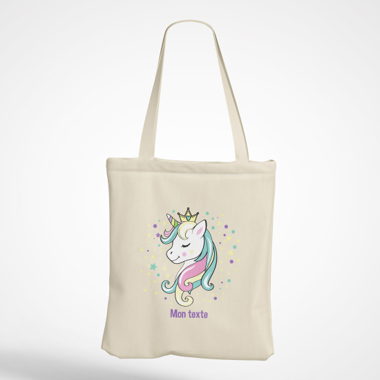 Personalized Tote Bag - Princess Unicorn