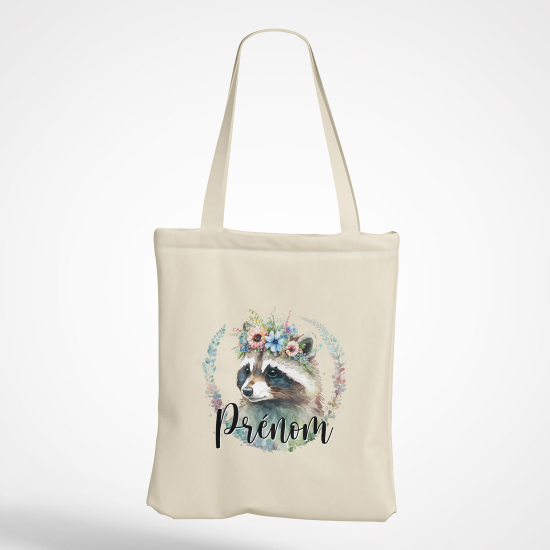 Personalized Tote Bag - Raccoon