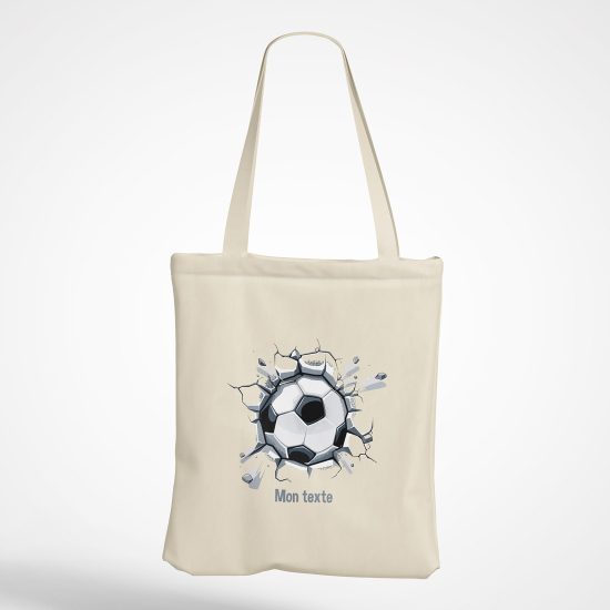 Personalized Tote Bag - Soccer ball