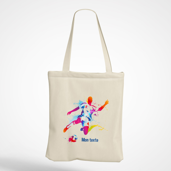 Personalized Tote Bag - Soccer player