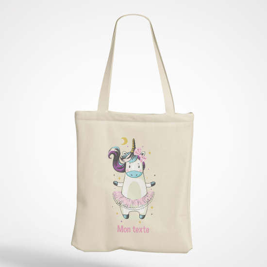 Personalized Tote Bag - Unicorn Dancer