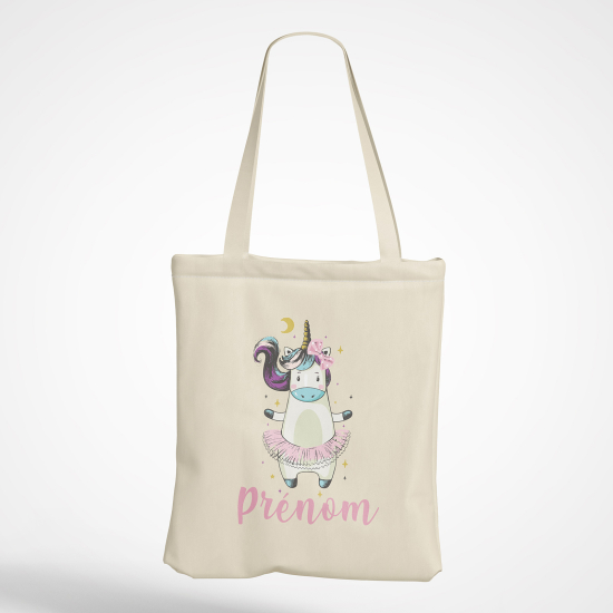 Personalized Tote Bag - Unicorn Dancer