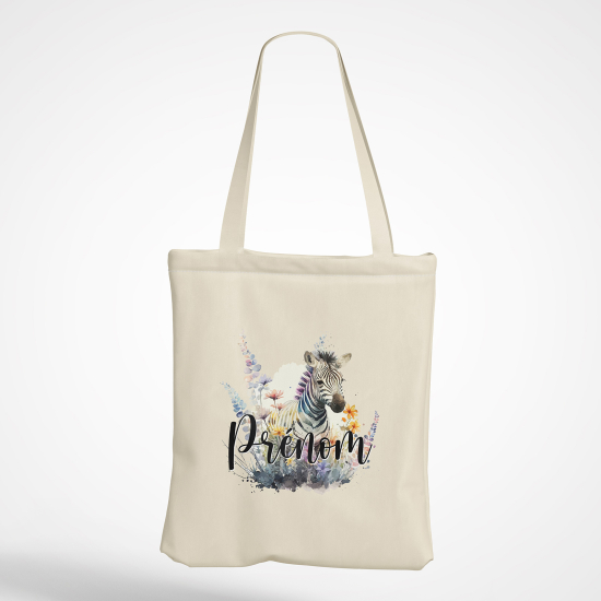 Personalized Tote Bag - Zebra