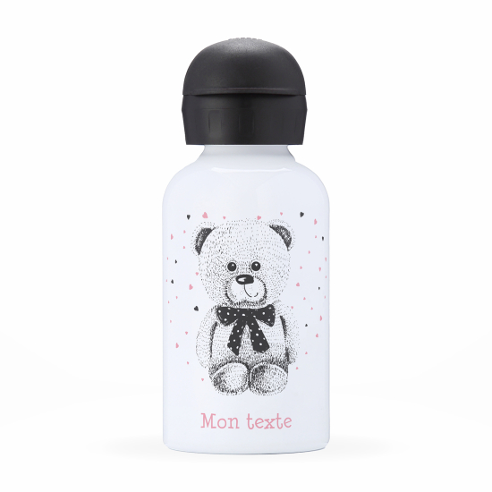 Personalized water bottle for kids - Bear hearts