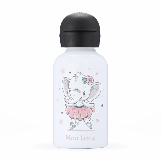 Personalized water bottle for kids - Elephant dancer