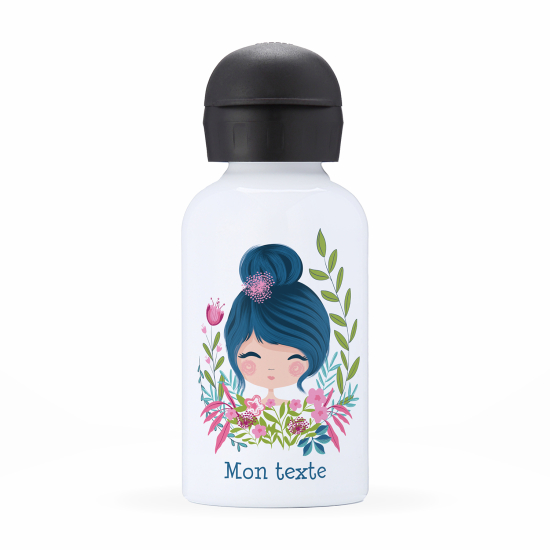 Personalized water bottle for kids - Little girl