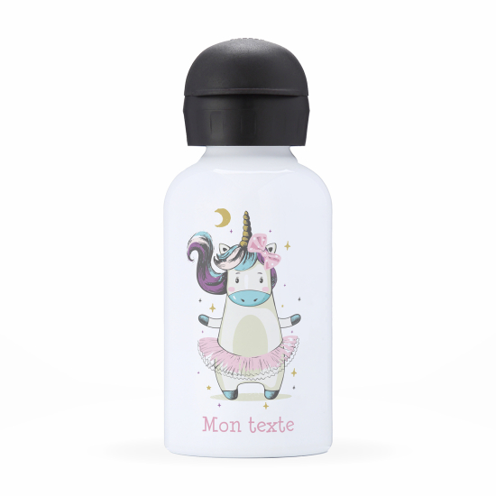 Personalized water bottle for kids - Unicorn Dancer