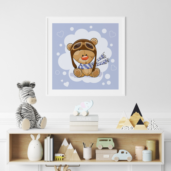 Poster for Kids - Aviator bear