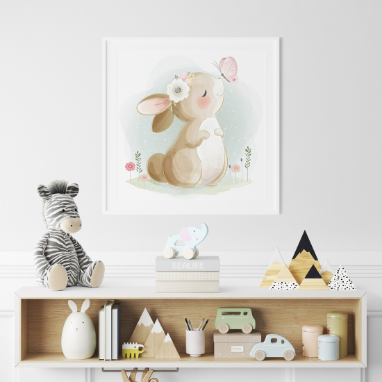 Poster for Kids - Butterfly Rabbit