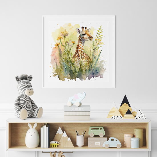 Poster for Kids - Giraffe