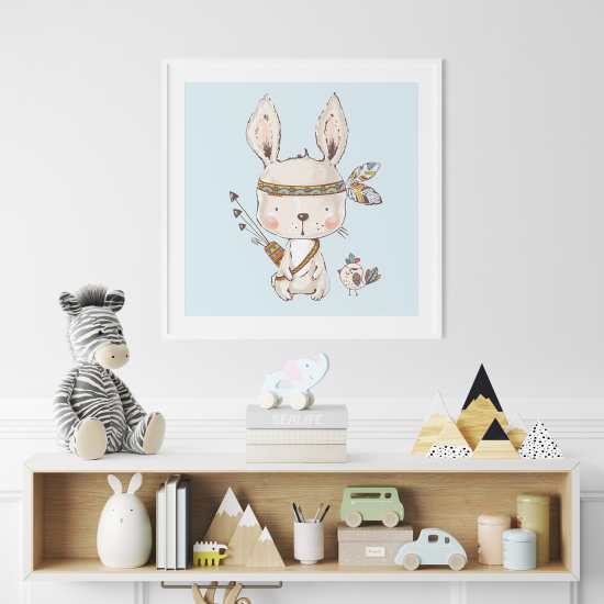 Poster for Kids - Indian Rabbit